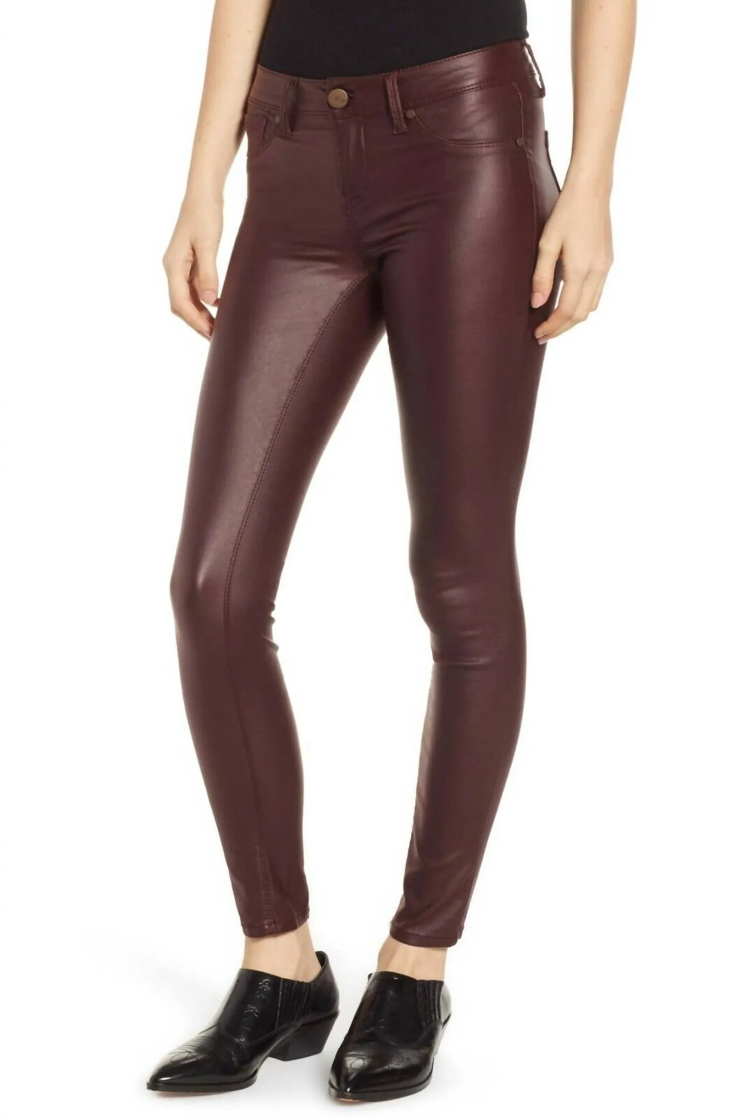1822 Denim - Coated Skinny Ankle Stretch Jeans