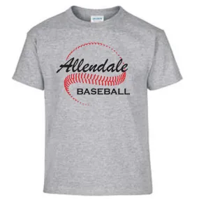 BASEBALL SHORT SLEEVE T-SHIRT SPORT GRAY