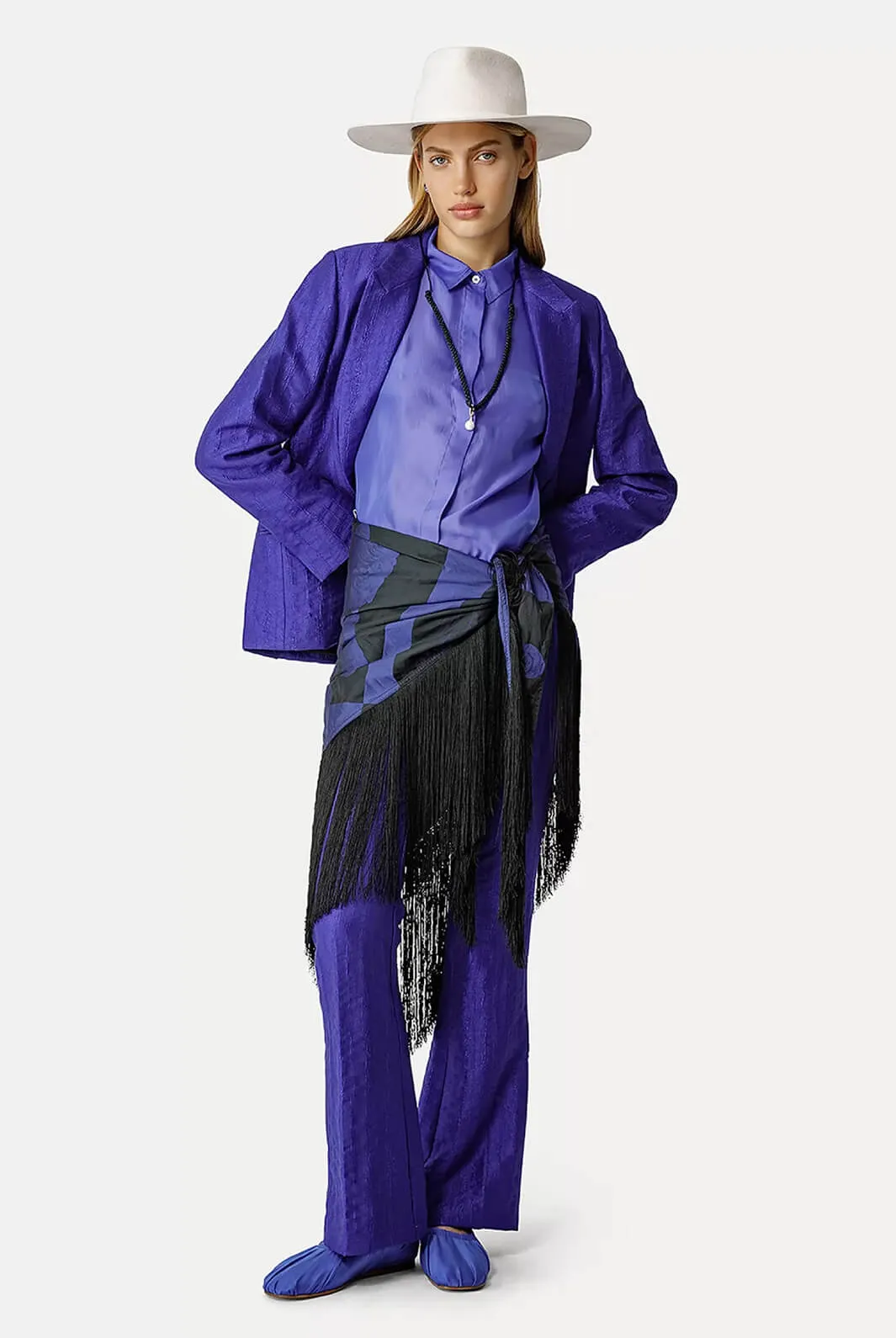 Boyfriend shirt in contemporary habotai
