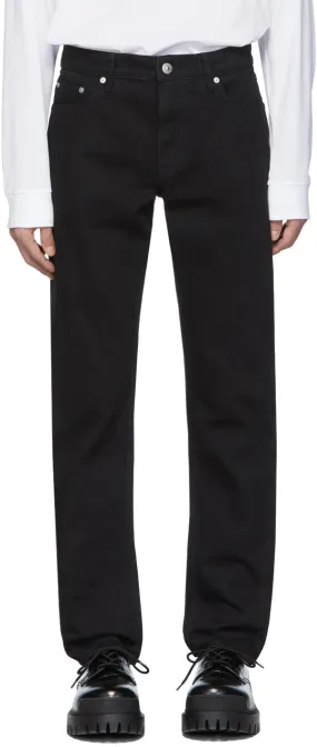 Burberry Black Straight-Leg Jeans