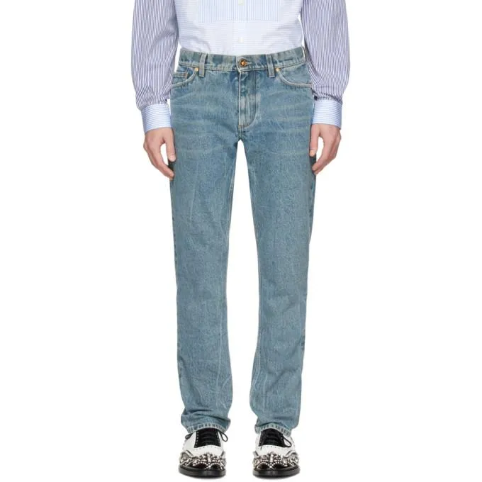 Burberry SSENSE Exclusive Blue Straight Jeans