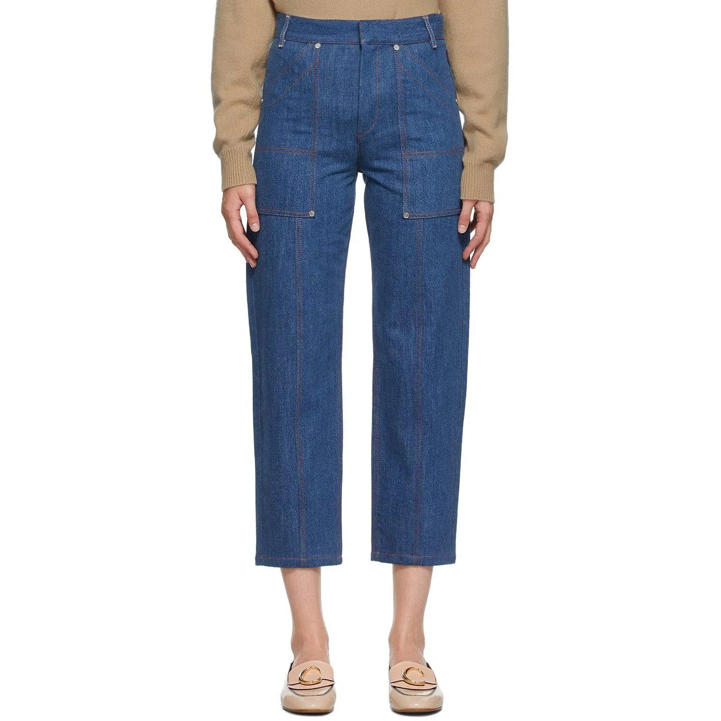 ChloÃ© Blue Cropped Jeans