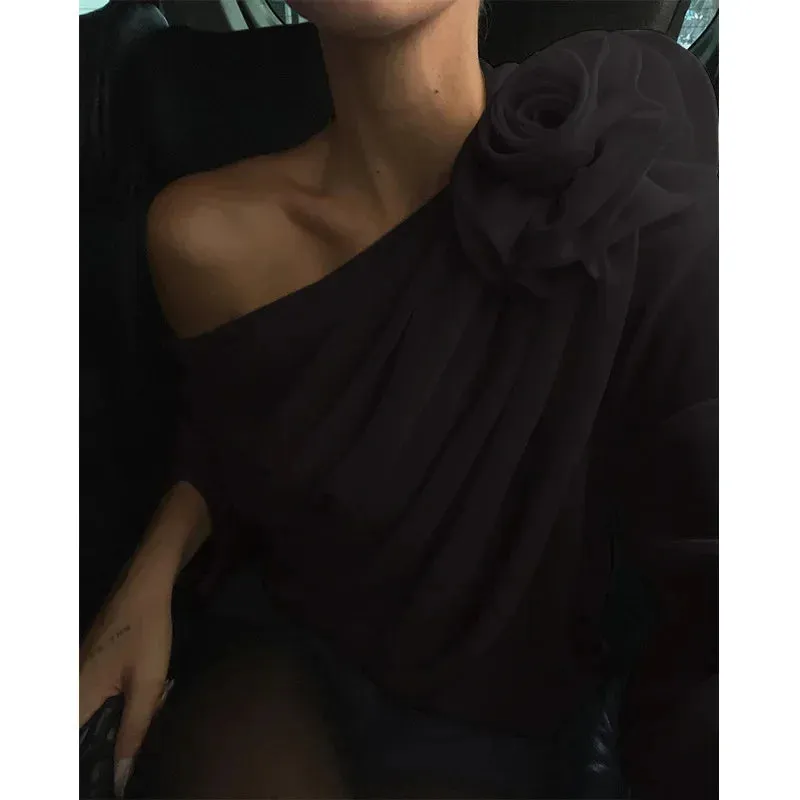 Cocktail Women's Chiffon Blouse Tops
