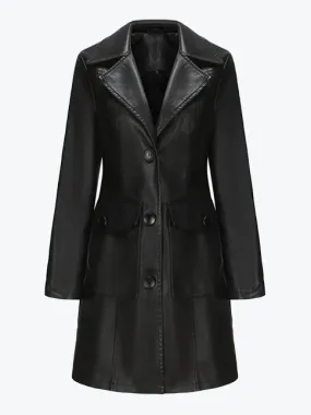 Elegant Lapel Trench Coat