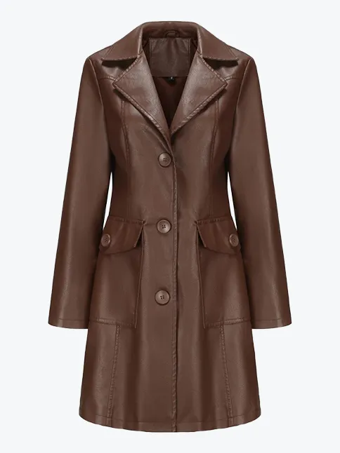 Elegant Lapel Trench Coat