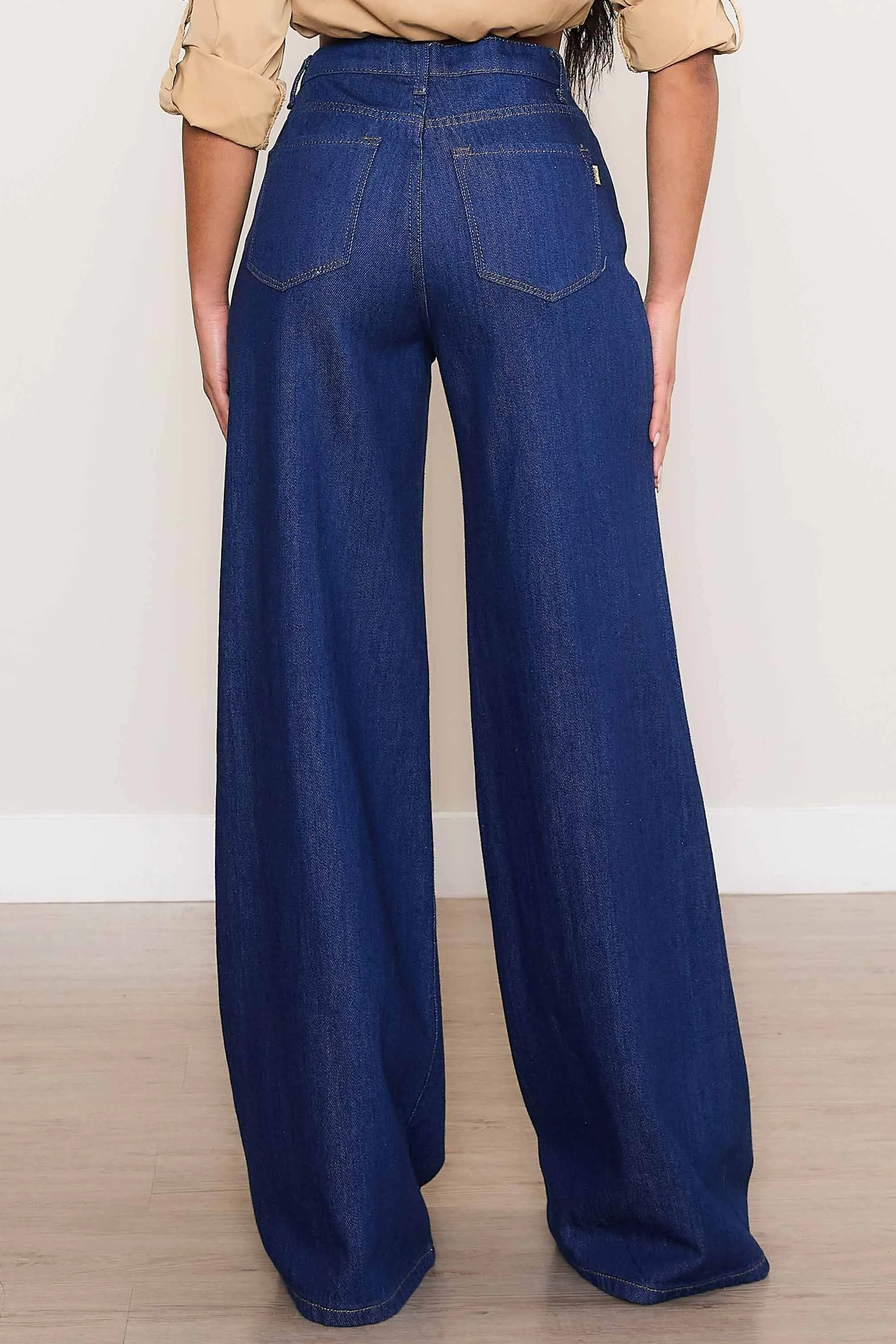 Fall Indigo Wide Leg Jeans
