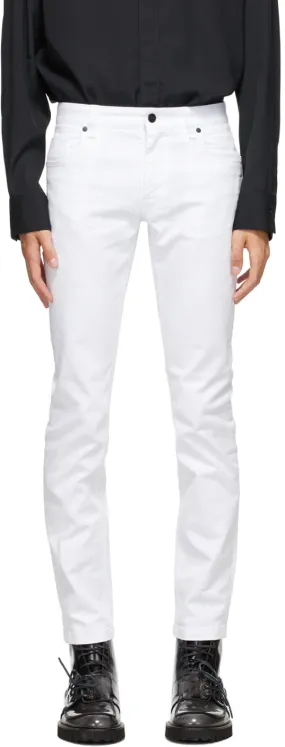 Fendi White Joshua Vides Edition Skinny Jeans