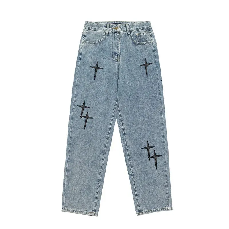 graphic baggy pants