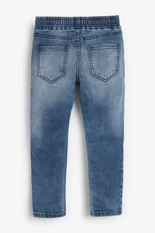Next Chalk Skinny Fit Jersey Denim Pull-On Younger Boys Jeans