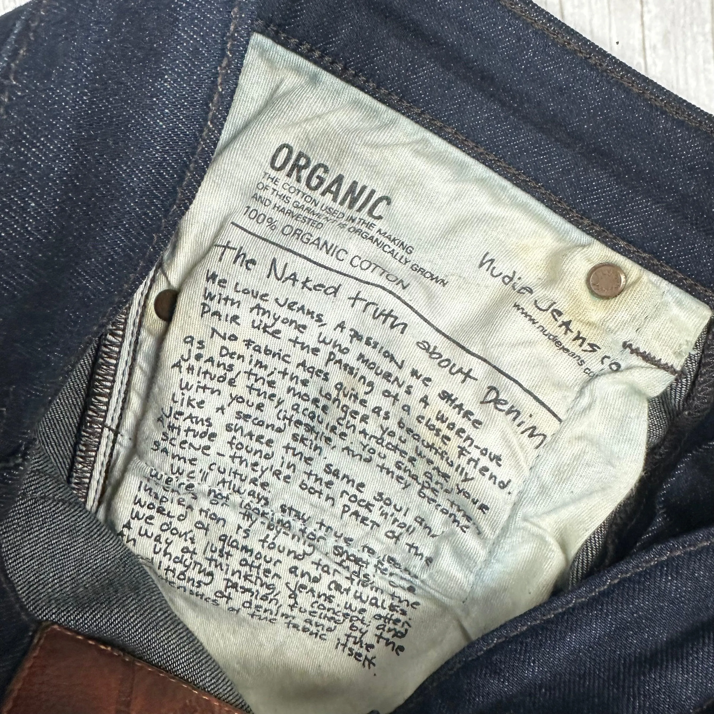 Nudie 'Skinny Sam' Organic Dry Steel Denim Jeans- Size 25