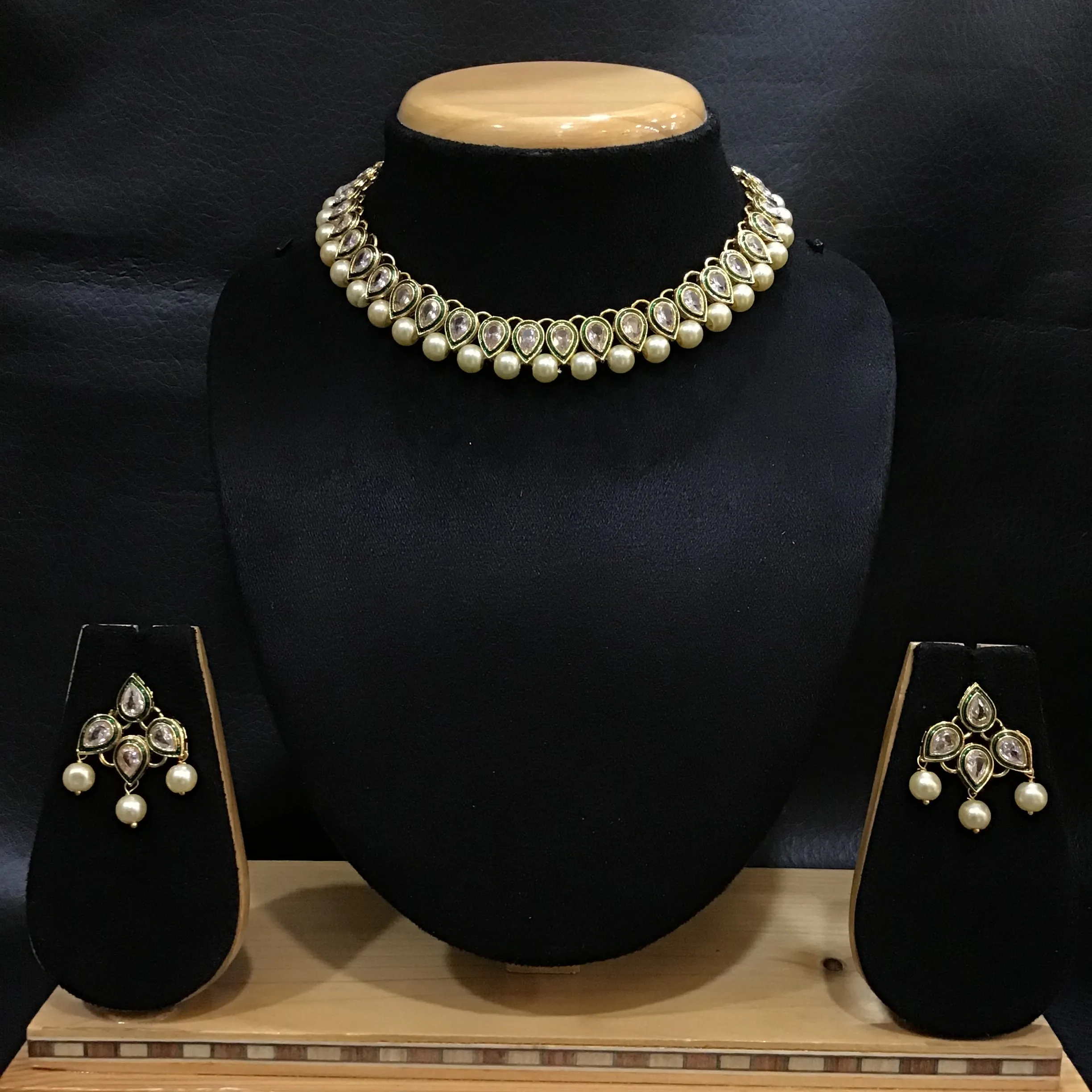 Polki Necklace Set 1514-21