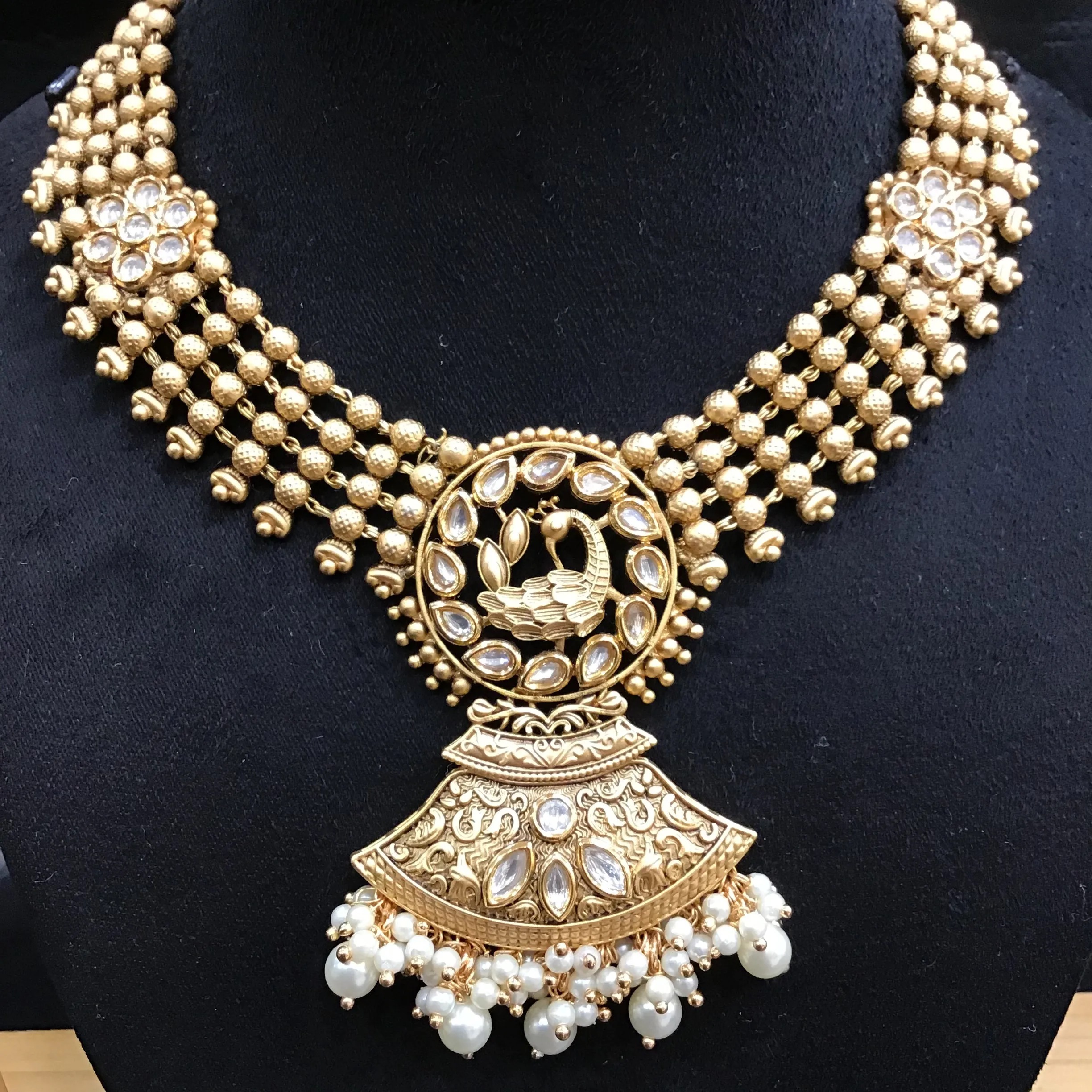 Round Neck Kundan Necklace 4256-68