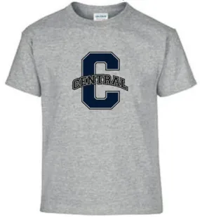 Short Sleeve T-Shirt <br>SPORT GRAY with NAVY & BLACK INK