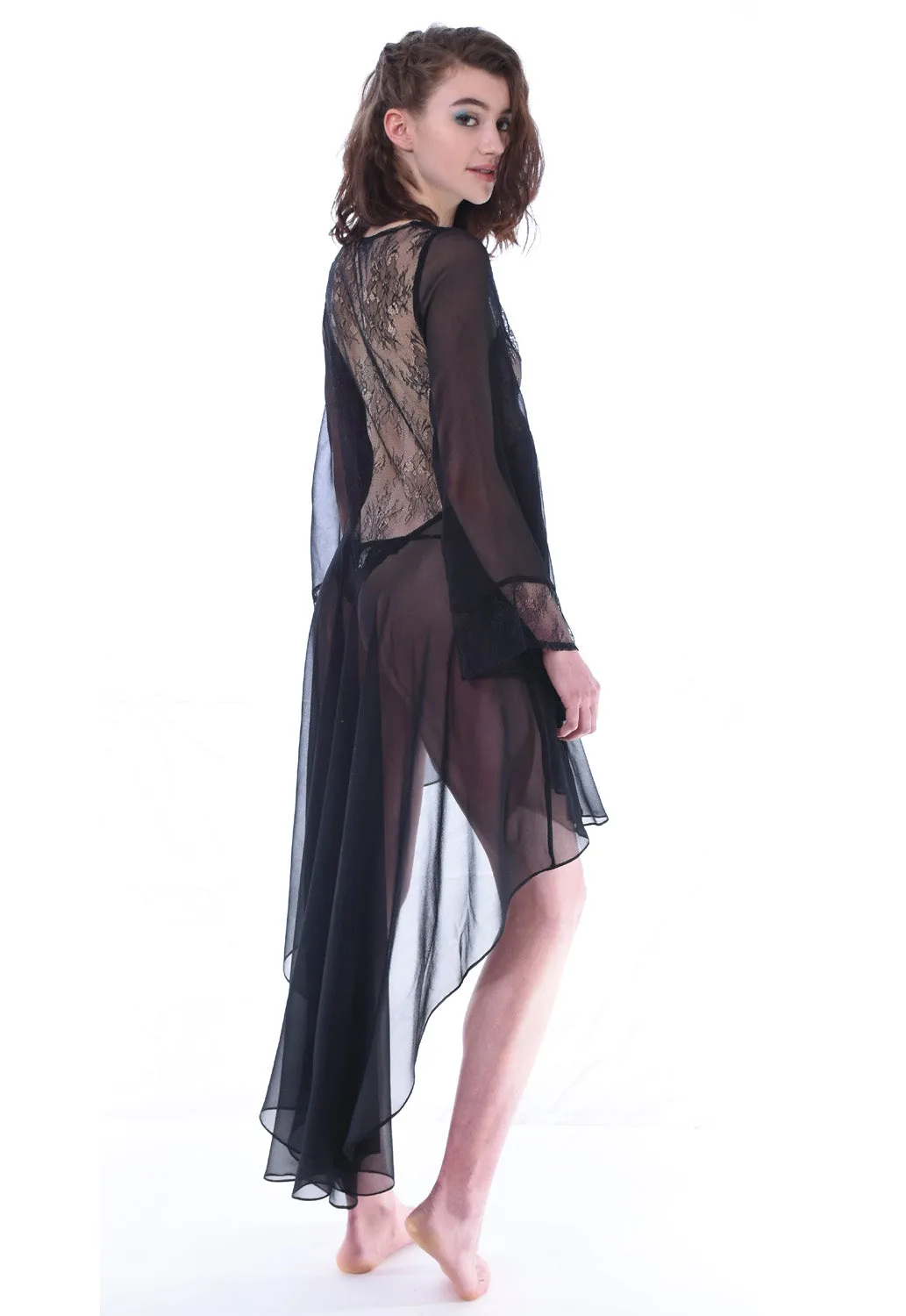 Silk Chiffon Robe