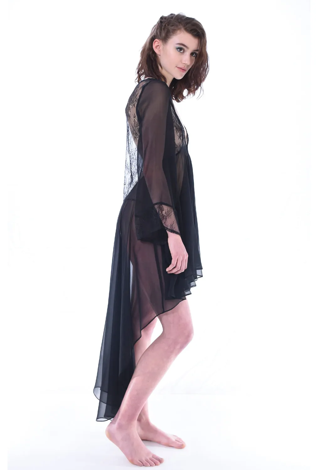 Silk Chiffon Robe
