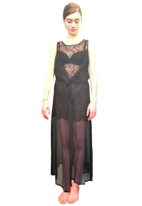 Silk D Chiffon Dress Robe.