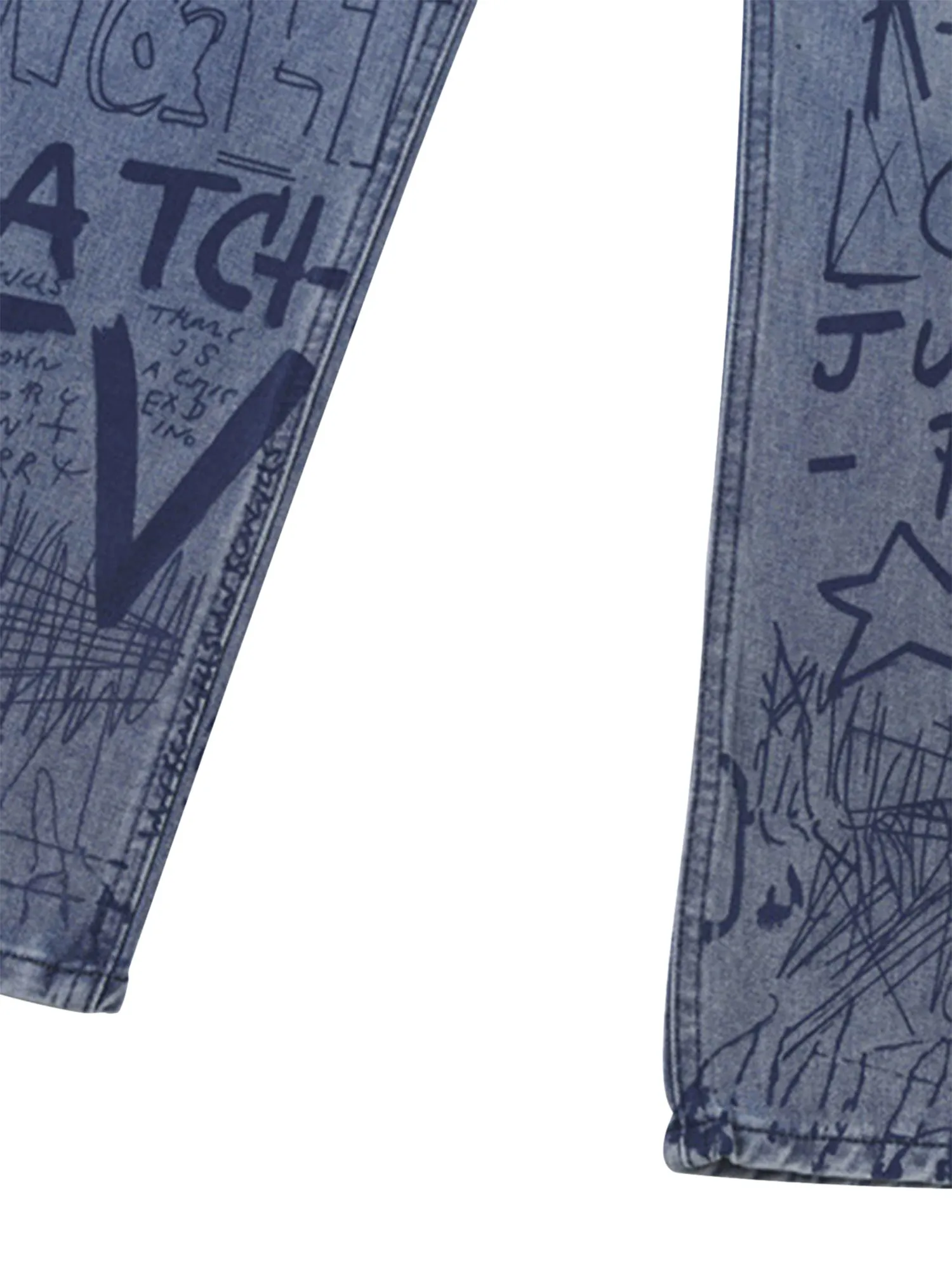 Sneakerhill Hip-hop Graffiti Alphabet Jeans - 1743