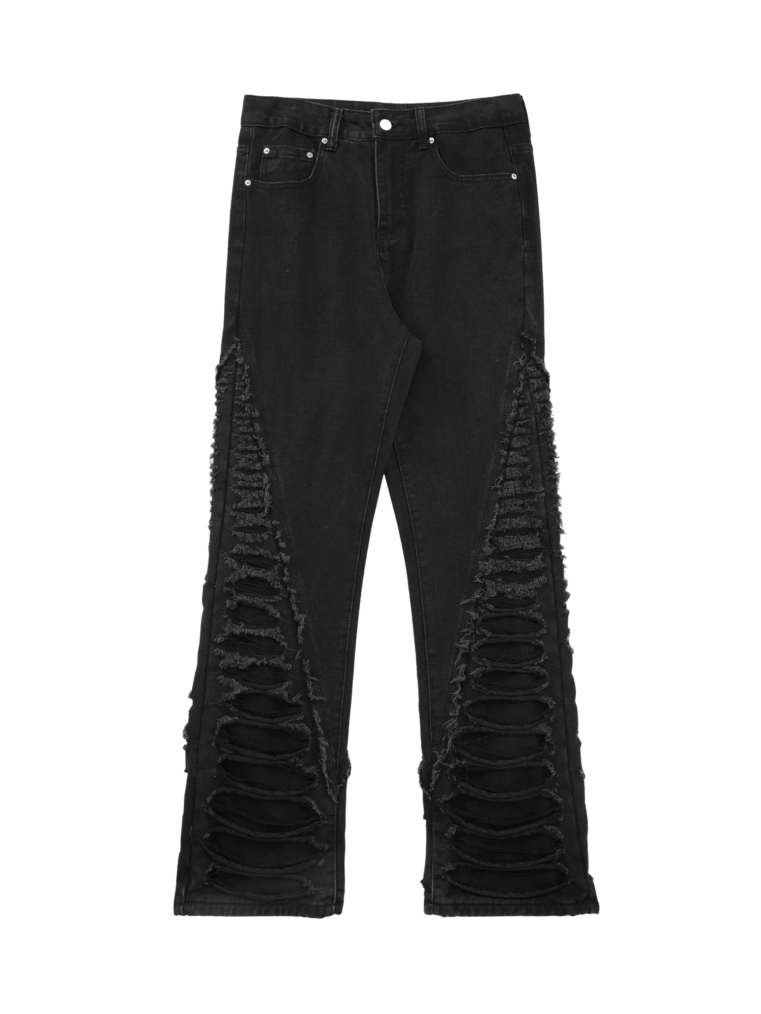 Sneakerhill Ripped Double Straight Jeans - 2007