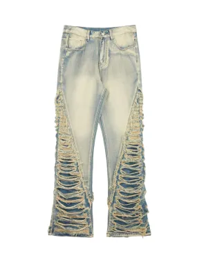 Sneakerhill Ripped Double Straight Jeans - 2007