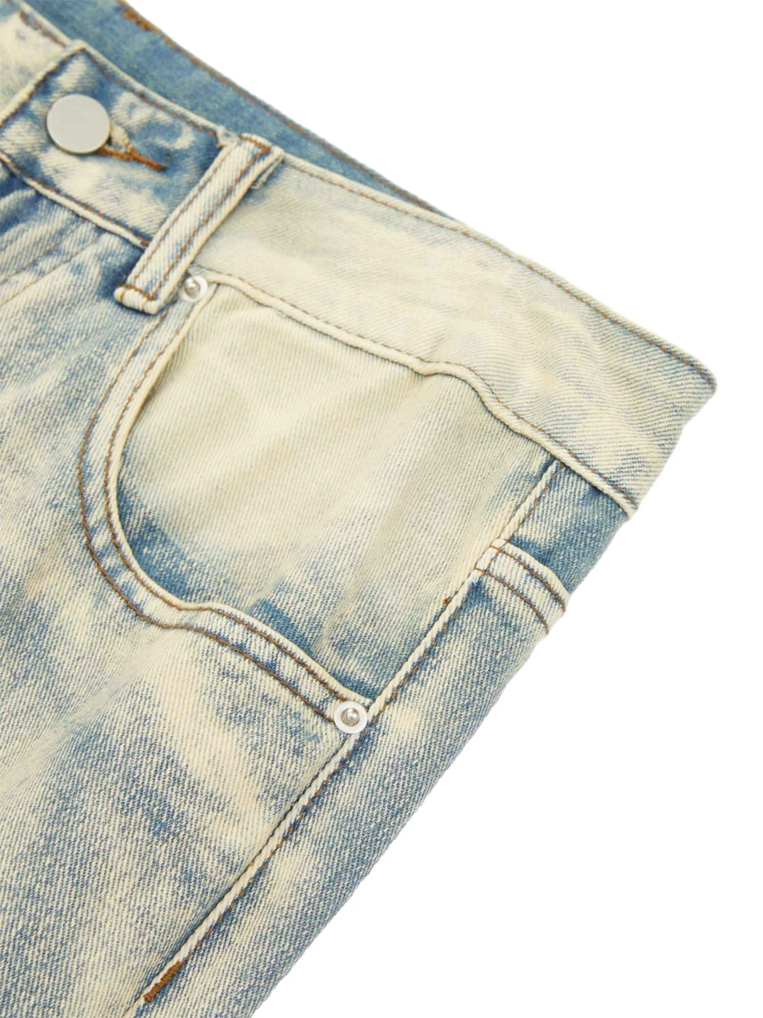 Sneakerhill Ripped Double Straight Jeans - 2007