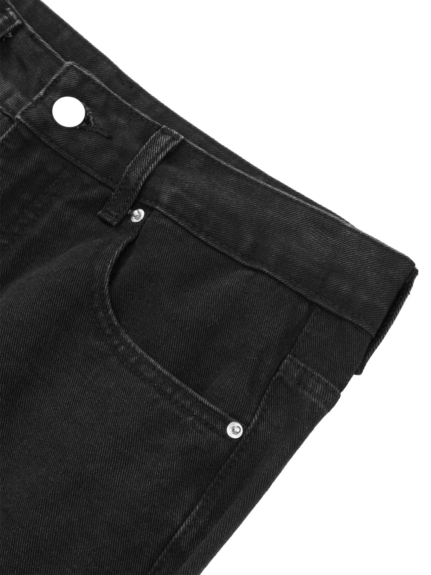 Sneakerhill Ripped Double Straight Jeans - 2007