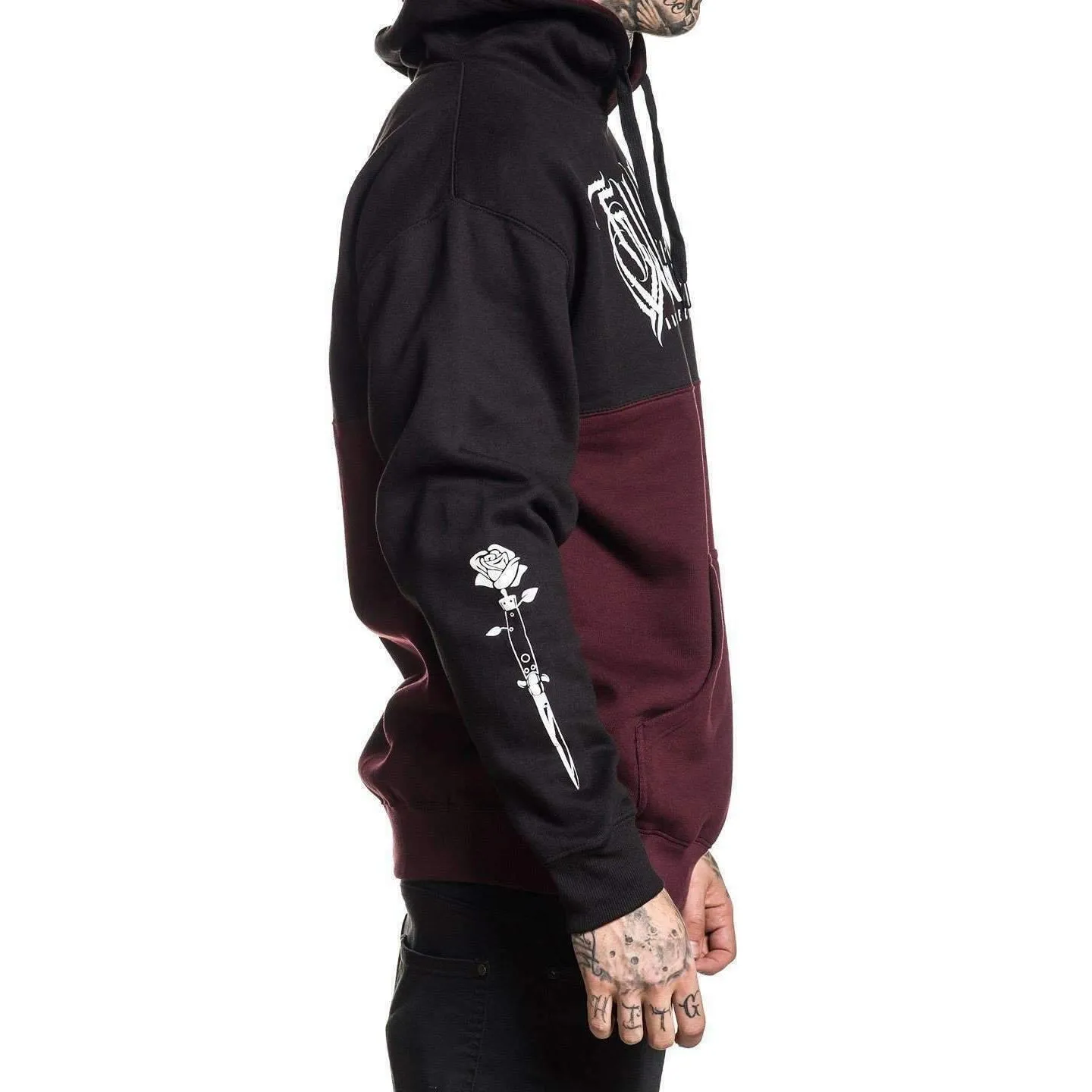 Switch Rose Mens Pullover Hoodie