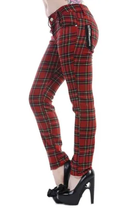Tartan Skinny Jeans