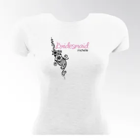 Tropical Blooms Bridesmaid TShirt