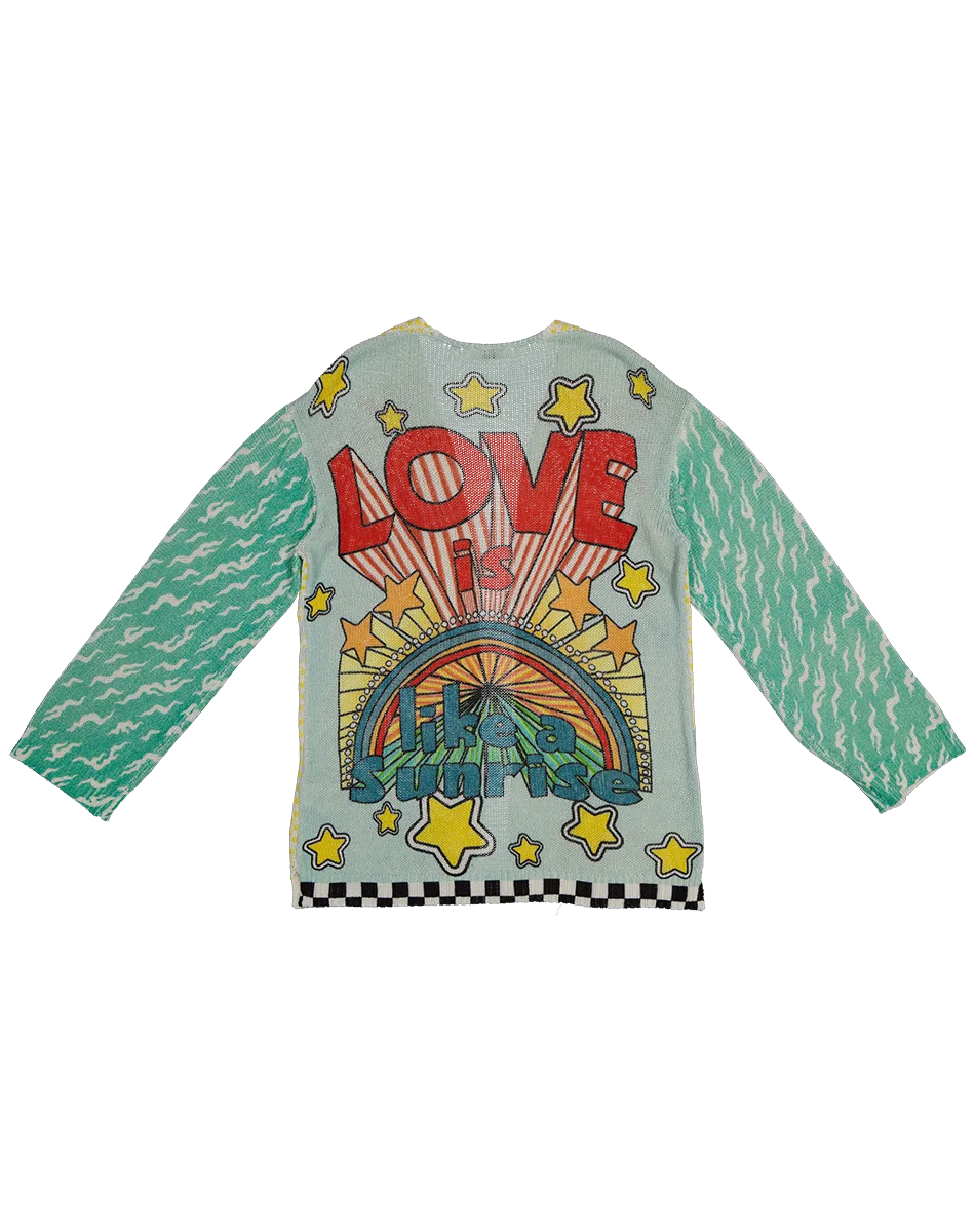 Victoria Love Linen Printed Cardigan