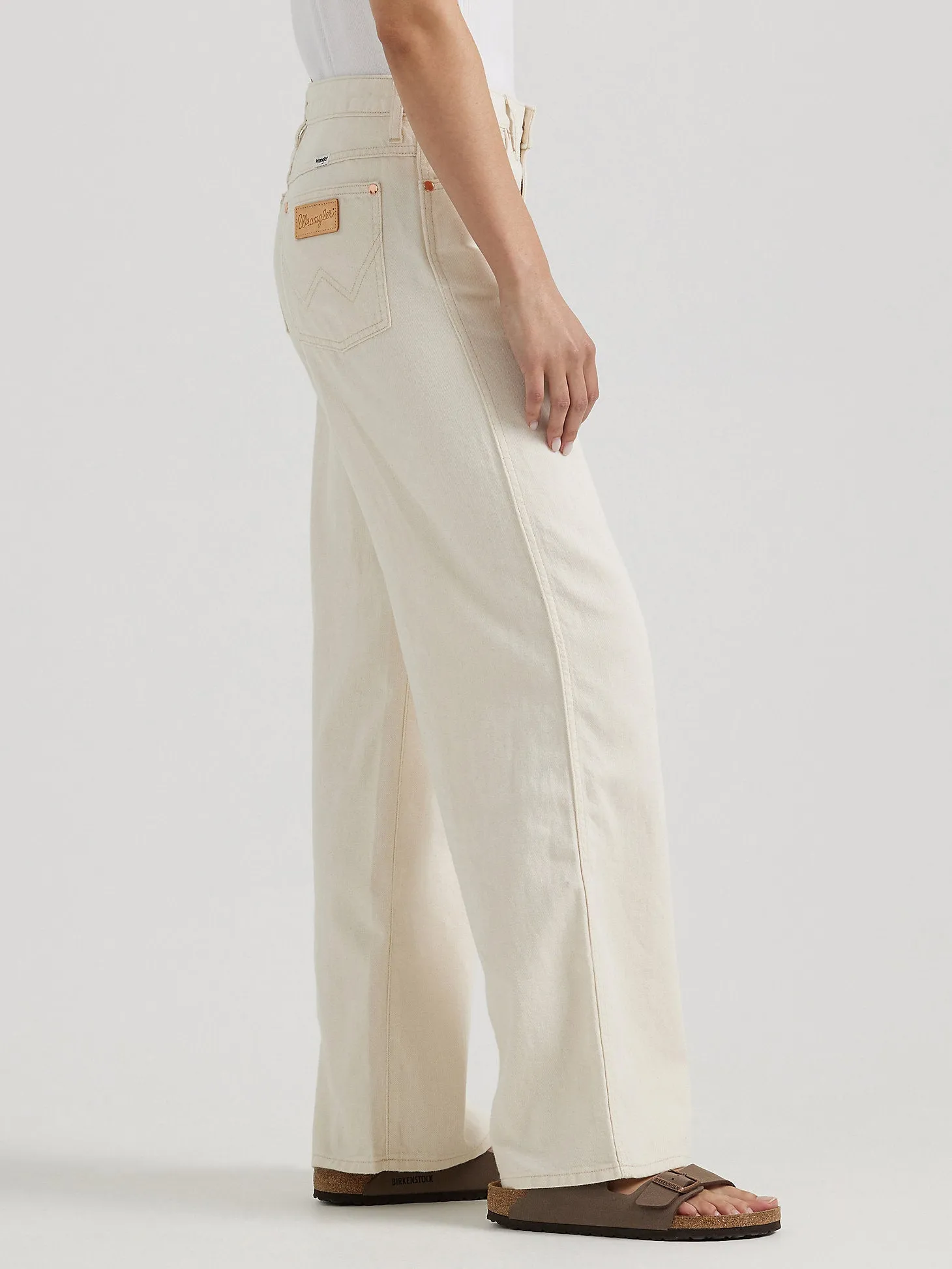 Worldwide Wide Leg Jeans - Natural