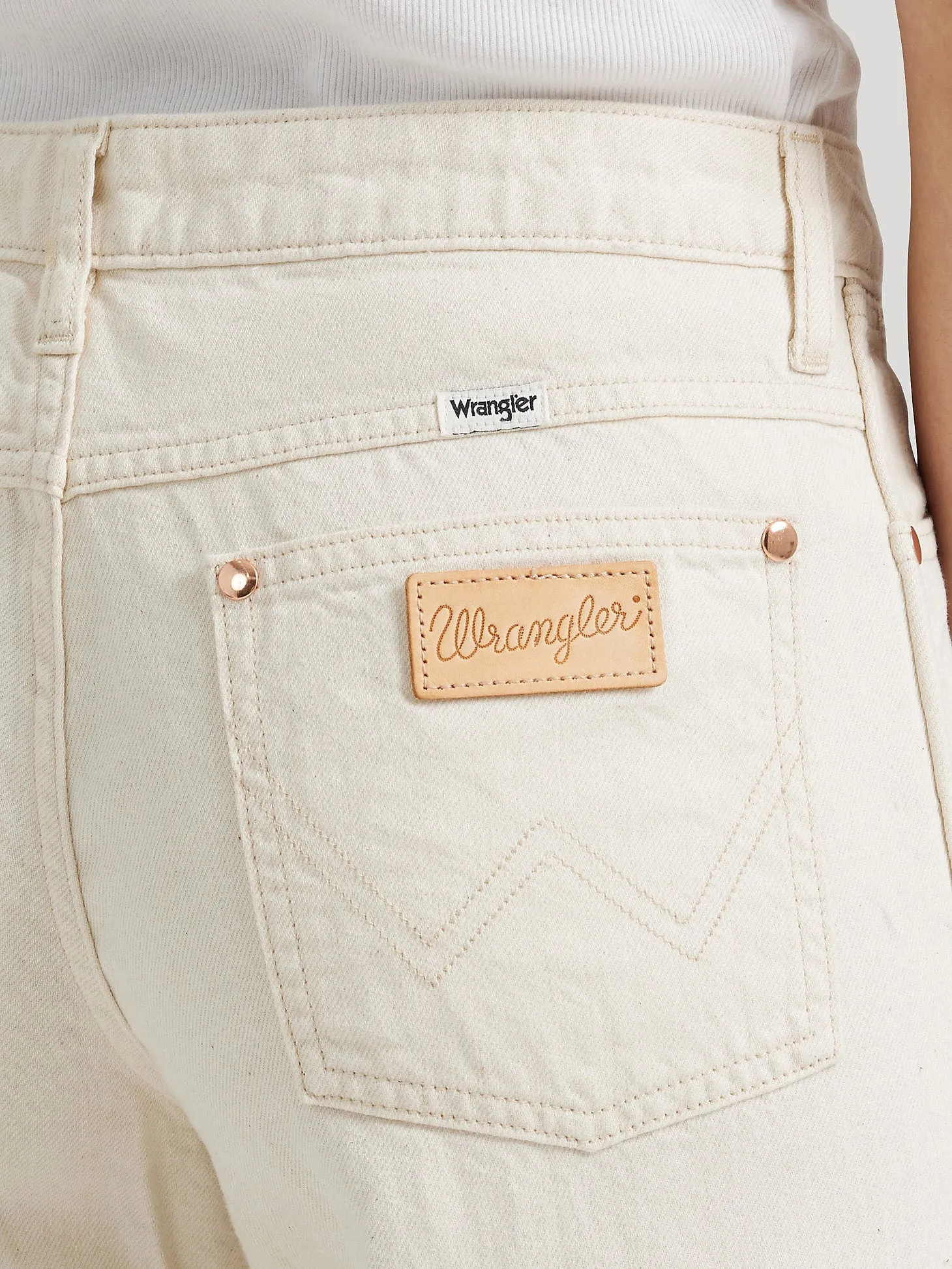 Worldwide Wide Leg Jeans - Natural